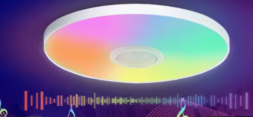 RGB Smart LED Plafondlamp – Met App, Afstandsbediening & Bluetooth Luidspreker