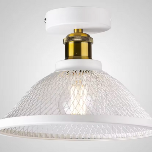 Industriële LED Plafondlamp – Vintage Kooi Design, Retro & Modern