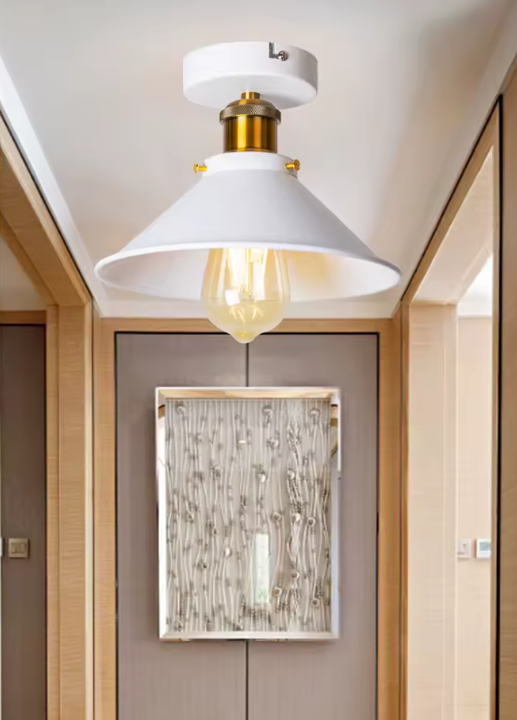 Vintage Industriële Plafondlamp – Metalen Retro Inbouwarmatuur