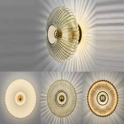 Glazen Wandlamp – Moderne LED Sfeerverlichting voor Woon- & Slaapkamer