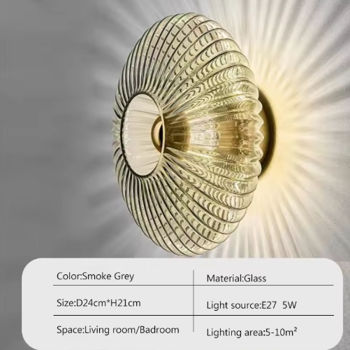 Glazen Wandlamp – Moderne LED Sfeerverlichting voor Woon- & Slaapkamer