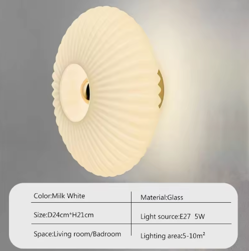 Glazen Wandlamp – Moderne LED Sfeerverlichting voor Woon- & Slaapkamer