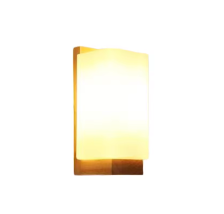 Moderne Houten LED Wandlamp – Dimbaar 12W met E27, Warm & Sfeervol