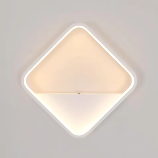 Moderne LED Wandlamp – Vierkant Design 20W, Wit Aluminium