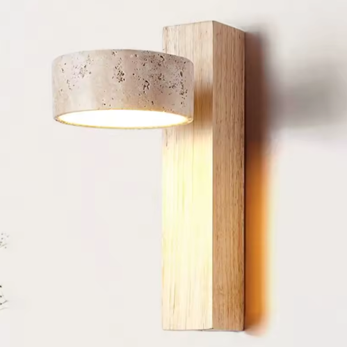 Crèmekleurige Wandlamp – Nachtkastje LED Lamp met Trekschakelaar & Draaibaar Design
