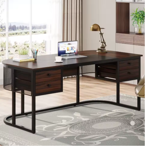 Groot Directiebureau met 4 Lades – 160 cm Werkblad & Industrieel Design