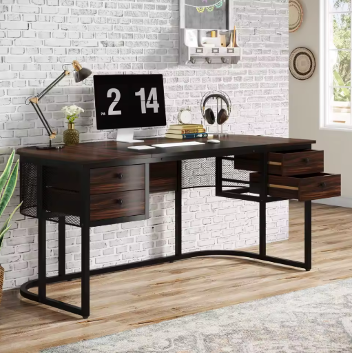 Groot Directiebureau met 4 Lades – 160 cm Werkblad & Industrieel Design