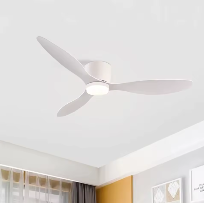 Minimalistische Plafondventilator met LED – Modern Scandinavisch Design