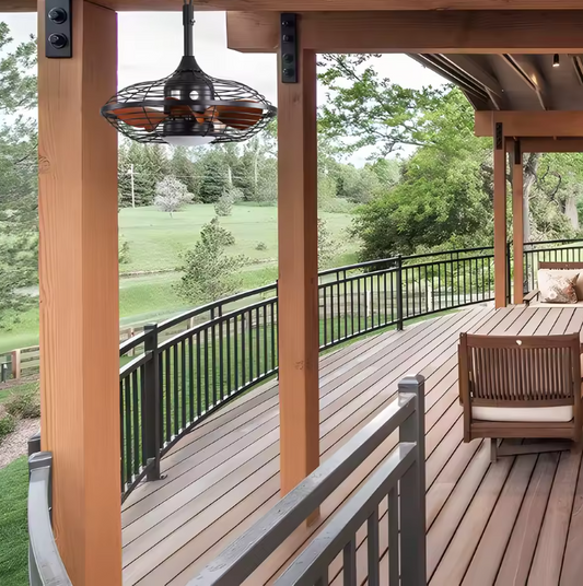 Moderne LED Plafondventilator – 50 cm Dimbaar Licht & 6 Snelheden met Afstandsbediening