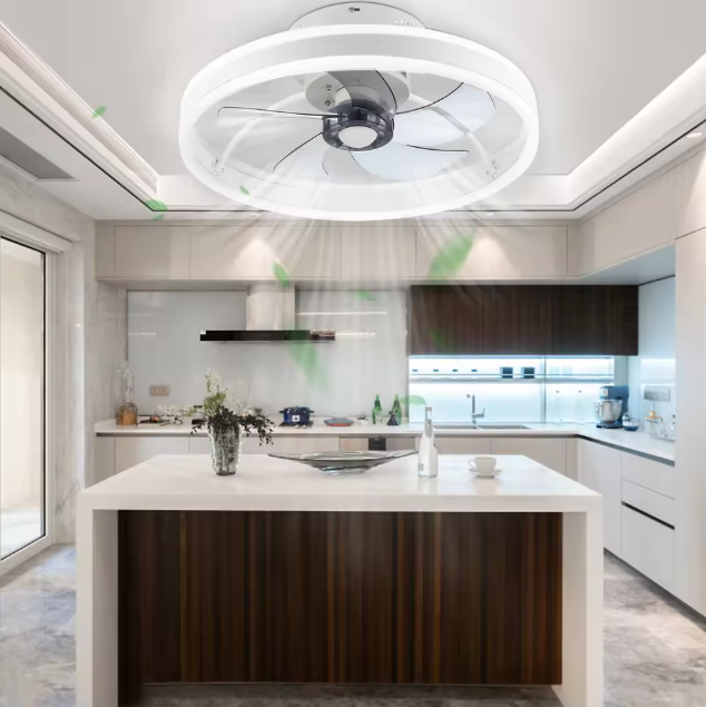 Plafondventilator met LED-Verlichting – 50W Stil & Dimbaar, 50 cm