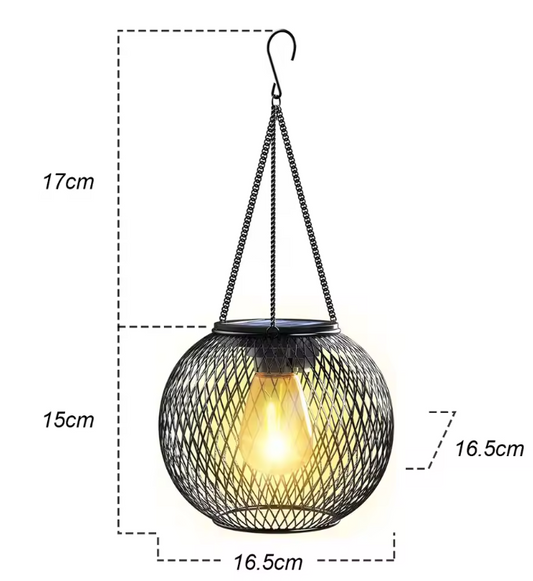 Solar LED Zonnelantaarn – Waterdicht, Warm Wit Licht & Automatische Sensor