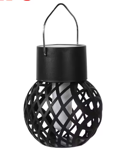 LED Solar Vlameffect Lantaarn – Hangend, Waterdicht & Tuinverlichting