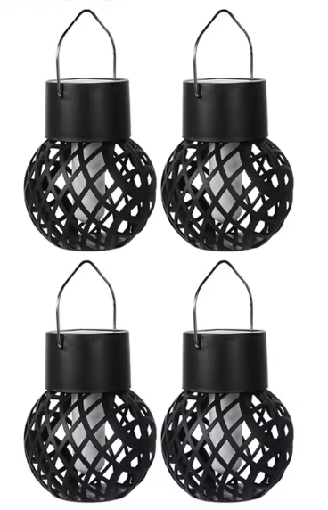 LED Solar Vlameffect Lantaarn – Hangend, Waterdicht & Tuinverlichting