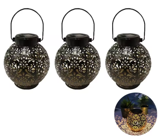 Zonnelantaarn Holle Bal – Solar Tuinverlichting, Hangend & Waterdicht