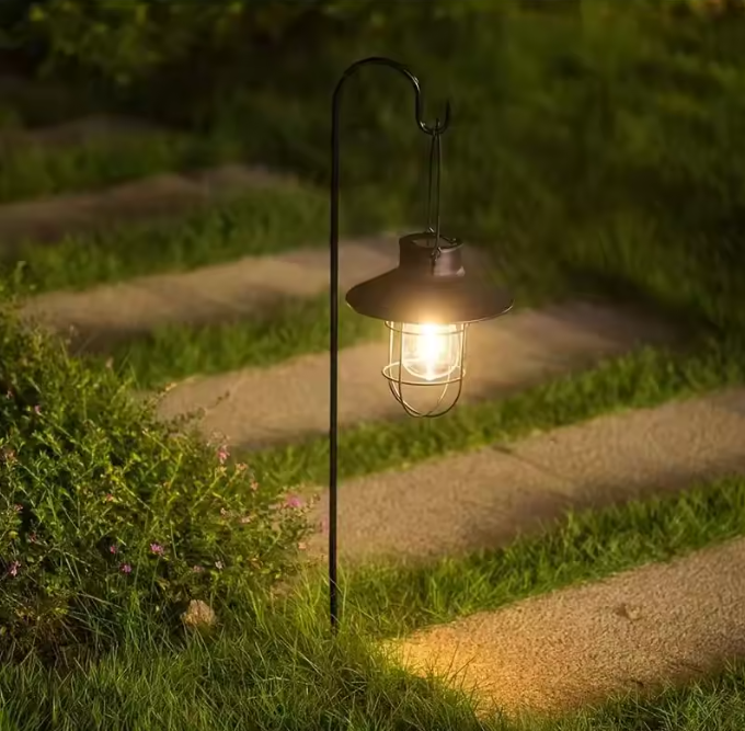 Solar Lantaarn met Wolfraam LED – Hanglamp, Waterdicht & Retro Design