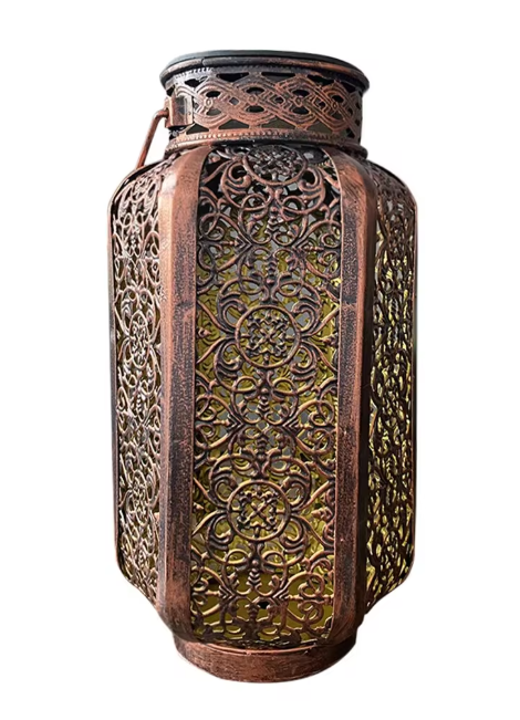 Solar Hanglantaarn met LED – Retro Hol Ontwerp & Waterdicht, 30,5 cm