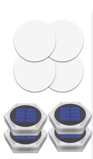 4-delige Solar Deck Verlichting – LED Trap- & Wandlampen, Waterdicht & Energiezuinig