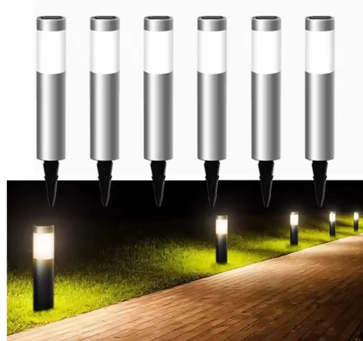 Set van 1/2/4/6 Solar Vloerlampen – IP65 Waterdicht met Bewegingssensor voor Tuin & Padverlichting