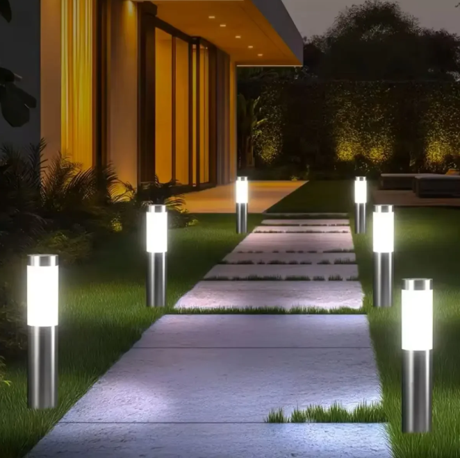 Set van 1/2/4/6 Solar Vloerlampen – IP65 Waterdicht met Bewegingssensor voor Tuin & Padverlichting