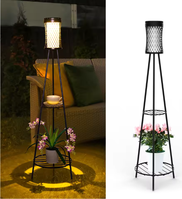 Solar Tuinlantaarn – Dimbare LED Vloerlamp op Zonne-energie