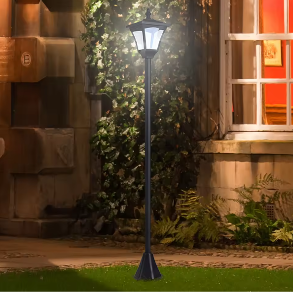 Solar Tuinlantaarn – LED Buitenlamp met Zonnepaneel, IP44 120 cm