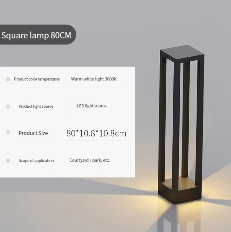 Moderne Solar Tuinlamp – 7W LED Staande Buitenlamp IP65 Aluminium