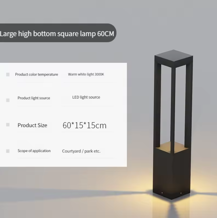 Moderne Solar Tuinlamp – 7W LED Staande Buitenlamp IP65 Aluminium