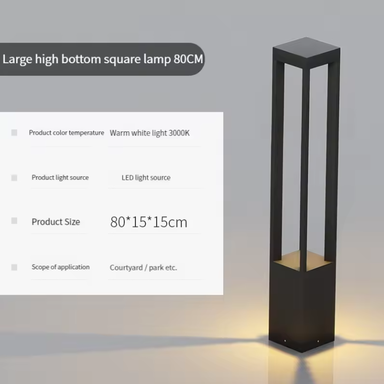 Moderne Solar Tuinlamp – 7W LED Staande Buitenlamp IP65 Aluminium