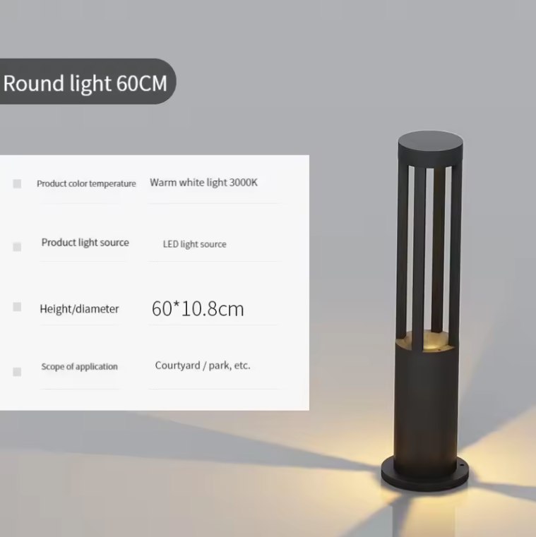 Moderne Solar Tuinlamp – 7W LED Staande Buitenlamp IP65 Aluminium