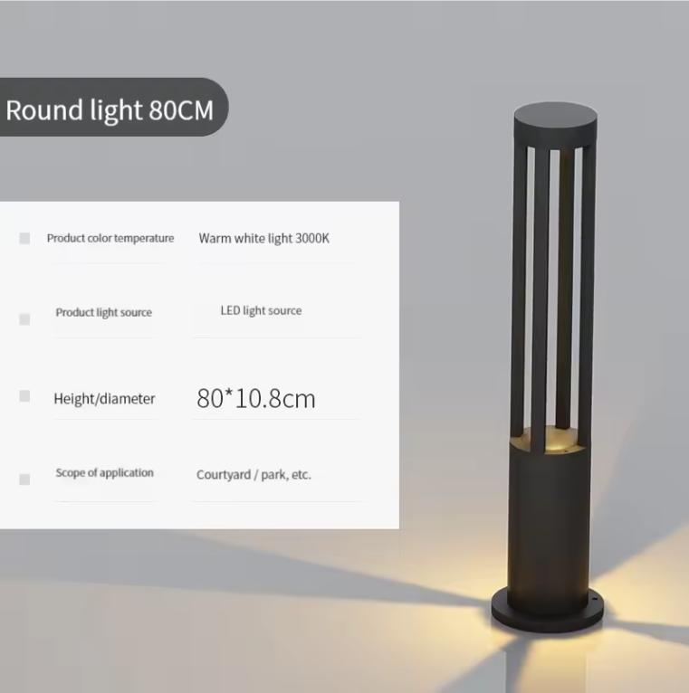 Moderne Solar Tuinlamp – 7W LED Staande Buitenlamp IP65 Aluminium