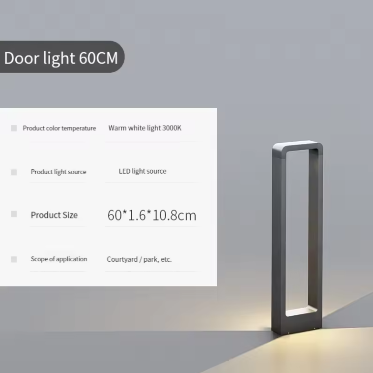 Moderne Solar Tuinlamp – 7W LED Staande Buitenlamp IP65 Aluminium