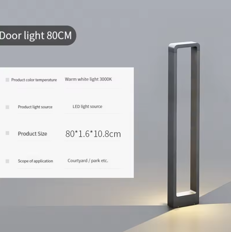 Moderne Solar Tuinlamp – 7W LED Staande Buitenlamp IP65 Aluminium