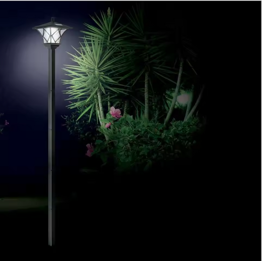Solar Buitenlantaarn 2-in-1 – Vintage Staande Tuinlamp 150 cm