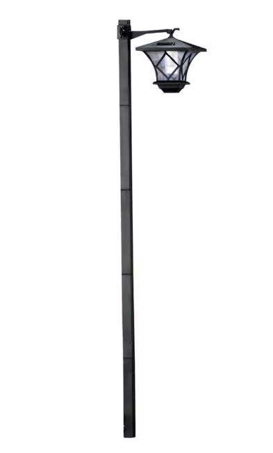 Solar Buitenlantaarn 2-in-1 – Vintage Staande Tuinlamp 150 cm