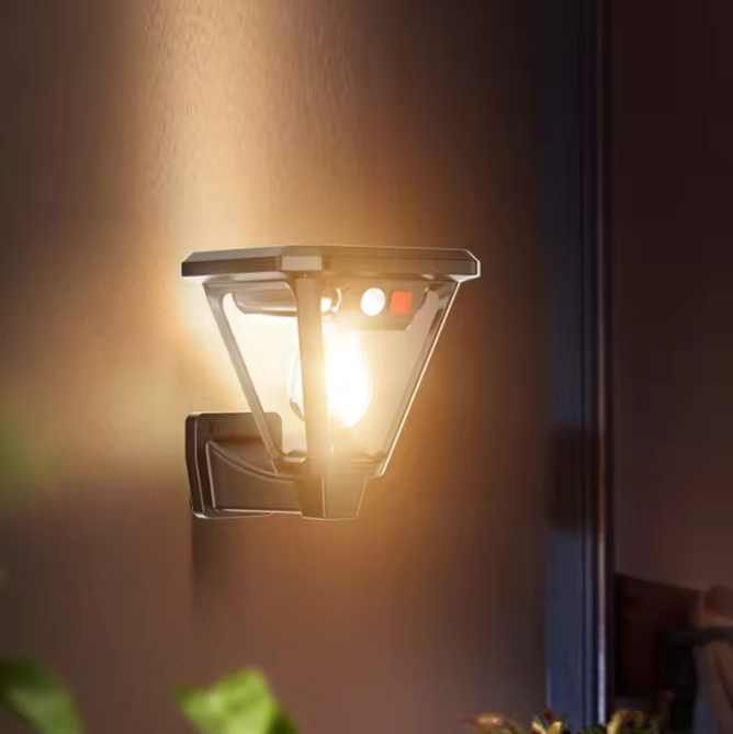 Solar Wandlamp & Vloerlamp – 2-in-1 Buitenlamp met Sensor, LED op Zonne-energie