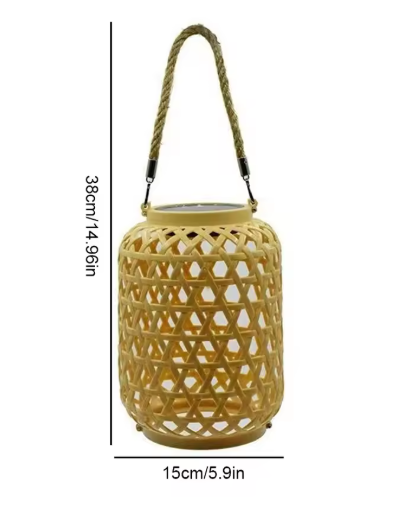 Rotan Solar Tuinlantaarn – Hangend & Staand, IP65 Waterdicht