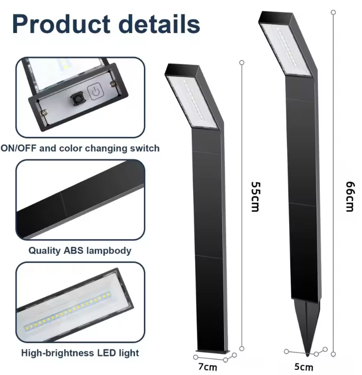 Solar Tuinlampen Set – Waterdichte LED Padverlichting met 3 Lichtmodi, 1/4 Pack