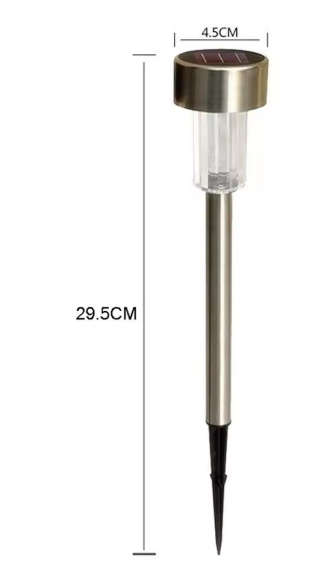 Solar Tuinlamp LED – Waterdichte RVS Zonnelantaarn voor Pad & Gazon