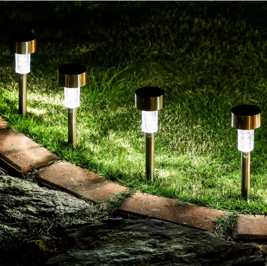 Solar Tuinlamp LED – Waterdichte RVS Zonnelantaarn voor Pad & Gazon