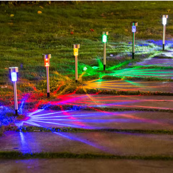 Solar Tuinlamp LED – Waterdichte RVS Zonnelantaarn voor Pad & Gazon