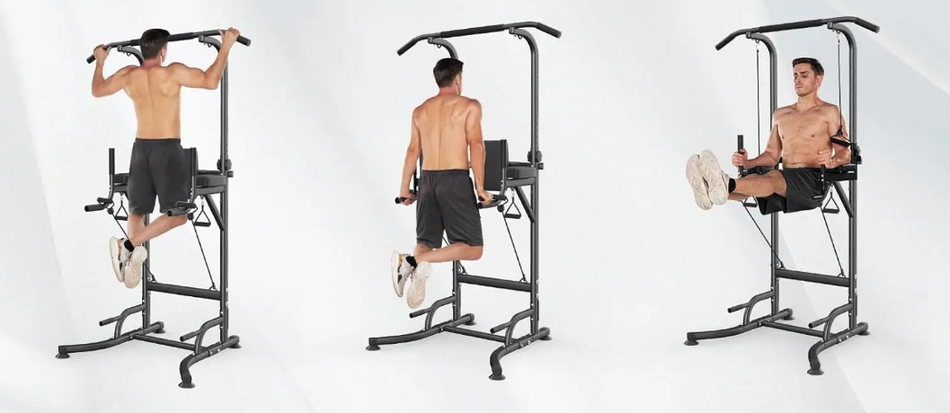 Multifunctionele Power Tower – Dip Station & Pull Up Bar voor Thuisfitness