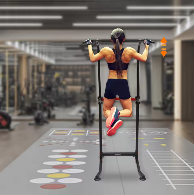 Power Tower Dip Station – Pull Up Bar & Multifunctioneel Fitnessstation voor Thuis