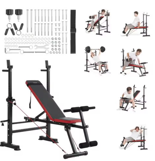 Verstelbare Opvouwbare Halterbank – Multifunctionele Fitnessbank voor Thuisgym