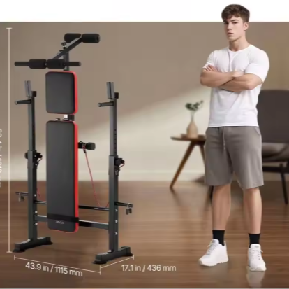 Verstelbare Opvouwbare Halterbank – Multifunctionele Fitnessbank voor Thuisgym