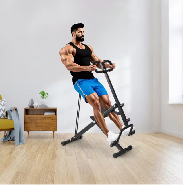 Opvouwbare Squat Machine – Verstelbare Weerstand & Buiktrainer voor Thuisgym