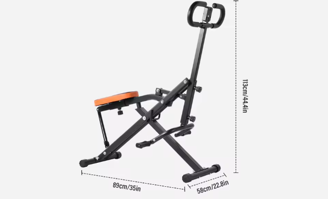 Opvouwbare Squat Machine – Verstelbare Weerstand & Buiktrainer voor Thuisgym