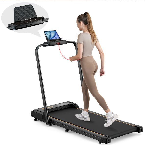 Opvouwbare 2-in-1 Loopband – 2,5 PK Motor, LED-Display & Stil Ontwerp