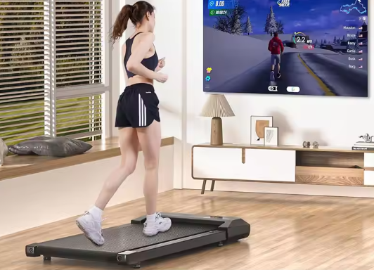 Opvouwbare 2-in-1 Loopband – 2,2 PK Motor, Stil & Draagbaar voor Thuis en Kantoor