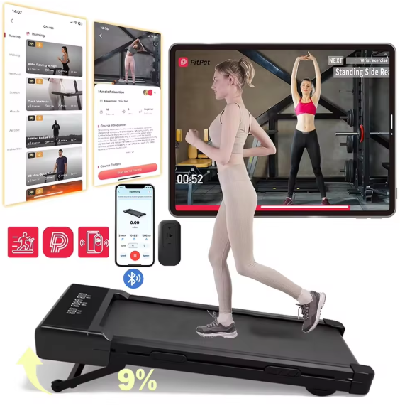 Opvouwbare Loopband – 3.0 PK Motor, 9% Automatische Helling & LCD-Display, Stil en Compact voor Thuis