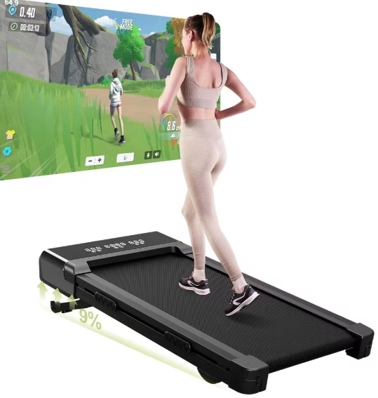 Opvouwbare Loopband – 3.0 PK Motor, 9% Automatische Helling & LCD-Display, Stil en Compact voor Thuis